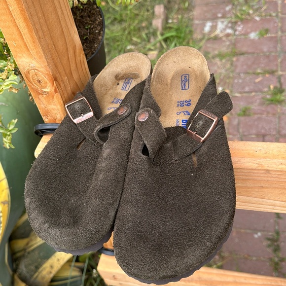 Birkenstock Shoes - BOSTON SOFT FOOTBED SUEDE LEATHER M6 W8
